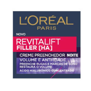 Loreal RevitaLift Filler + Acido Hialuronico - Creme preenchedor - Anti idade - Noite 50ml