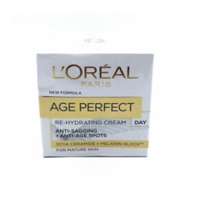 Loreal Age Perfect - Re-Hydrating Cream - Soya-Ceramide + Melanin Block - Day 50ml