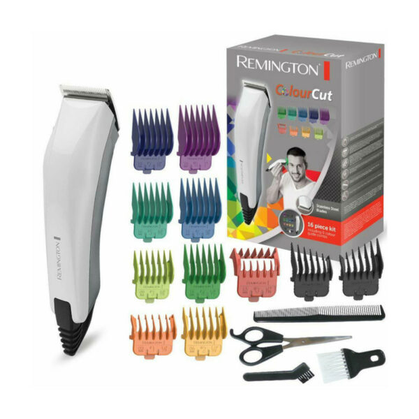 Remington - ColourCut - Hair Clipper Kit - Stainless Steel Blades - 16 piece kit
