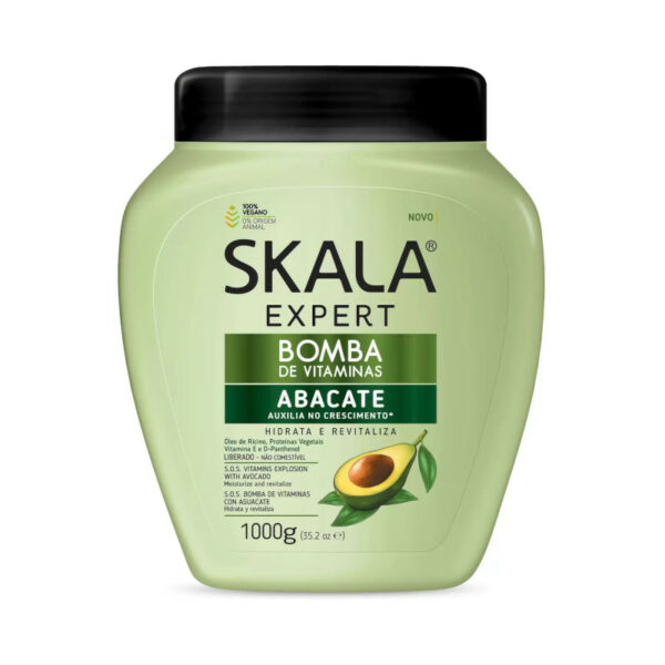Skala Expert - Bomba De Vitaminas - Abacate - Auxilia No Crescimento - Hidrata & Revitaliza 1000g