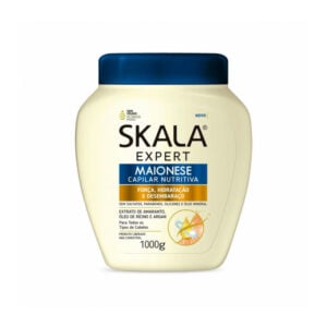 Skala Expert - Maionese Capilar Nutritiva - Forca, Hidratação e Desembaraco - Extrato De Amaranto, Oleo De Ricino e Argan 1000g
