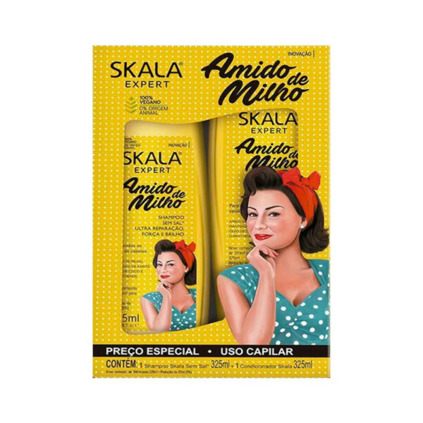 Skala Expert - Amido De Milho - Shampoo + Condicionador  325ml+325ml