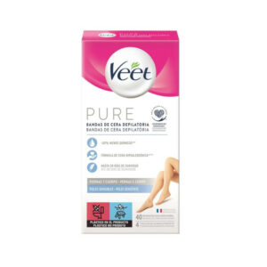 Veet - Bandas De Cera Depilatoria - 28 Dias de suavidade - Peles Sensiveis - Corpo & Pernas 20