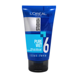 Loreal Studio Line - Pure Wet 6 - Wet Look Gel 24h - Non Greasy/ Strong Hold  150ml