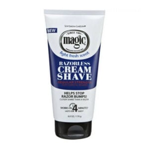 Light Fresh Scent - Razorless Cream Shave - Regular Strength for Normal Beards - Helps Stop Razor Bumbs  170g