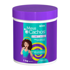 Novex - Meus Cachos - Levinho e Gostoso - Creme Para Pentear - 3em1 - Ativa, Modela, Memoriza os Cachos  1kg