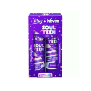Vitay + Novex - Soul Teen - Sou + Eu - Shampoo Hidratante - Tratamento Condicionante  2 x 300ml