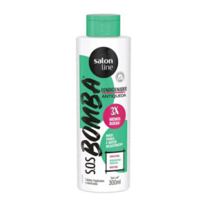 Salon Line - S.O.S Bomba - Condicionador Antiqueda - 3x menos queda - Creatina, Queratina vegetal, Biotina  300ml