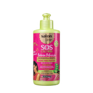 Salon Line - S.O.S Cachos - Babosa Definicao - Cacheados e Crespos - Creme De Pentear - Brilho Extremo  300ml
