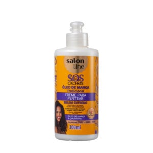Salon Line - S.O.S Cachos - Óleo De Manga - Tradicional - Creme Para Pentear - Brilho Extremo  300ml
