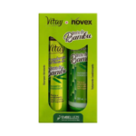 Vitay - Novex - Brilho e Fortalecimento - Cabelos Tingidos e Opacos - Seda, Rubi & Pimenta - Shampoo Hidratante e Tratamento Condicionante  400ml + 200ml