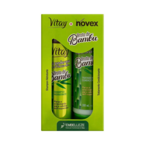 Vitay - Novex - Brilho e Fortalecimento - Cabelos Tingidos e Opacos - Seda, Rubi & Pimenta - Shampoo Hidratante e Tratamento Condicionante  400ml + 200ml