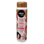 Salon Line - S.O.S Cachos - Rícino e Queratina - Reparação Extrema - Condicionador - 5em1 - Hidratação, Nutrição, Reconstrução, Forca e Brilho Extremo  300ml