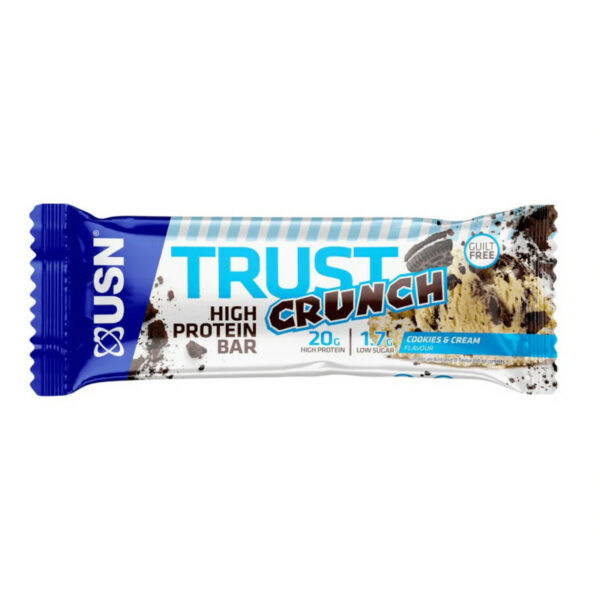 USN TRUST CRUNCH COOKIES AND CREAM 60G 1X12