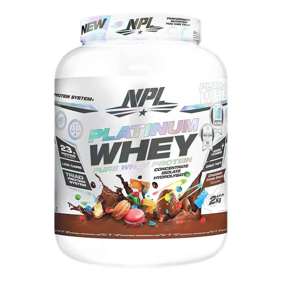 NPLPLATINUMWHEY2KGCHOCOLATECANADY (2) NPL PLATINUM WHEY 2KG CHOCOLATE CANDY - Image 1