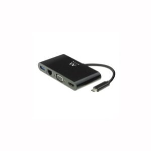 Ewent USB-C to HDMI/VGA multiport adapter w/ RJ45