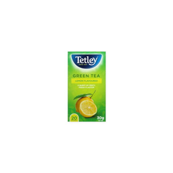 Tetley Green Tea Lemon Flavoured 30g
