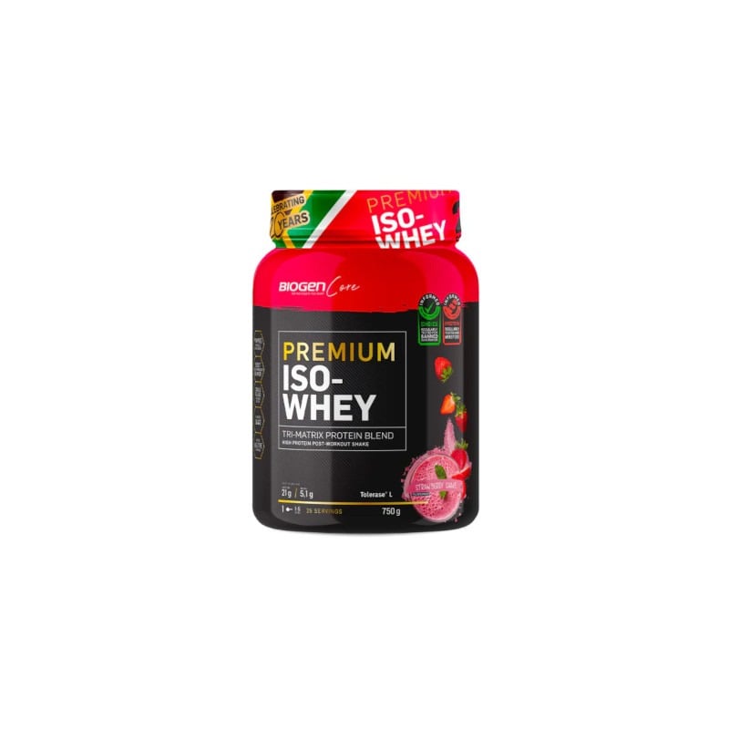 6009544932161 BIOGEN PREMIUM ISO WHEY 750G STRAWBERRY - Image 1