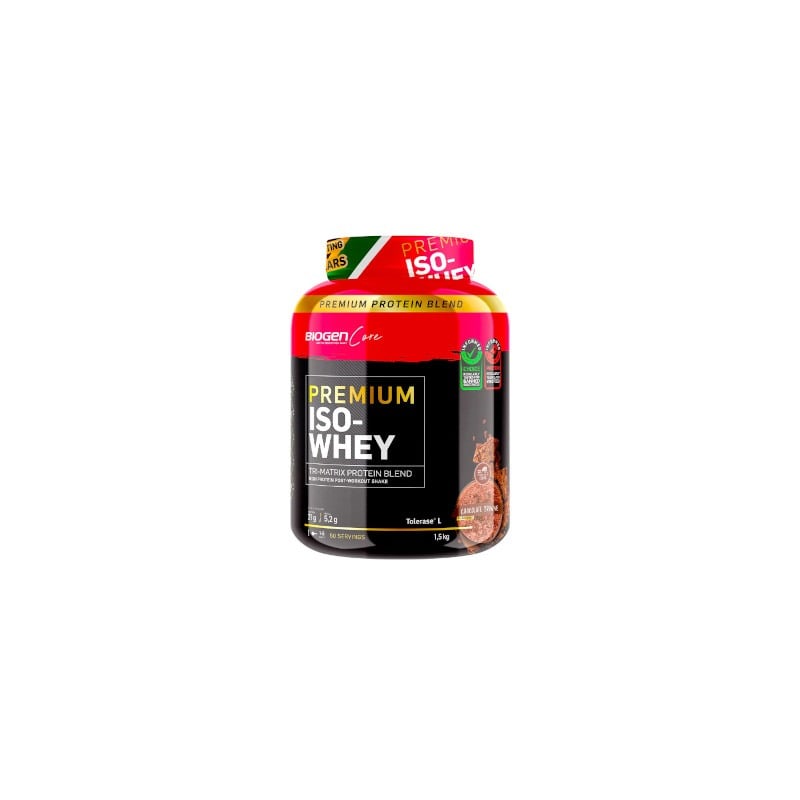 6009544932284 BIOGEN PREMIUM ISO WHEY 1.5KG CHOCOLATE - Image 1