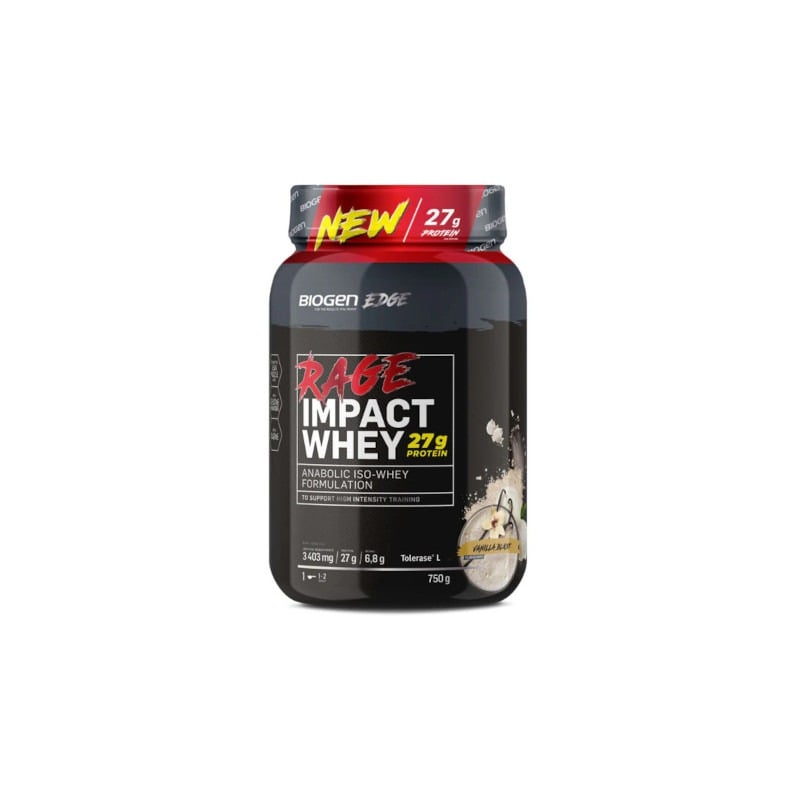 6009544946618 BIOGEN RAGE IMPACT WHEY 750G, VANILLA - Image 1