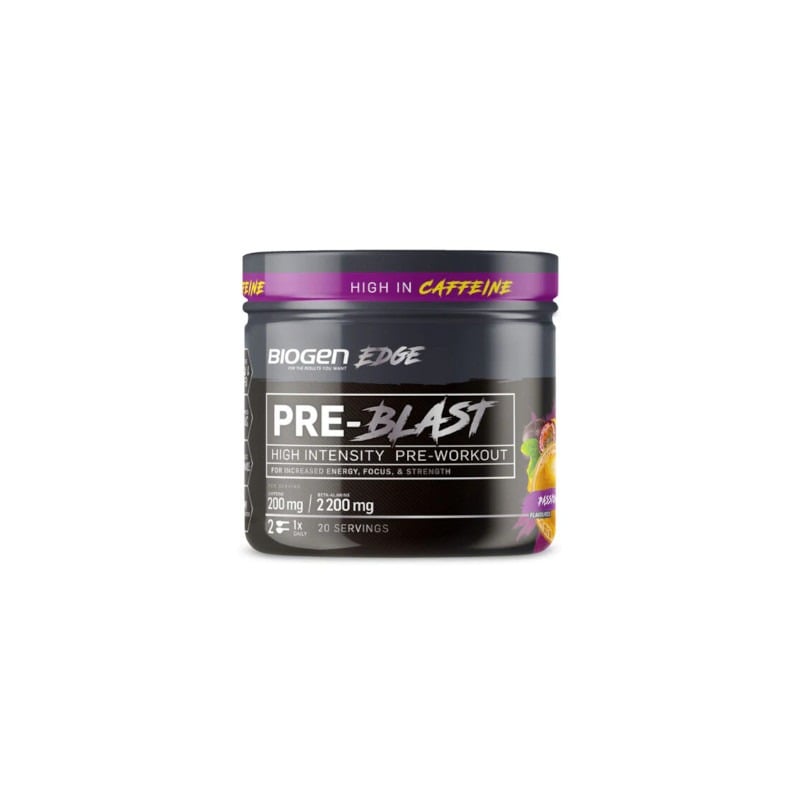 6009709583306 BIOGEN PRE-BLAST 140G, PASSION FRUIT - Image 1